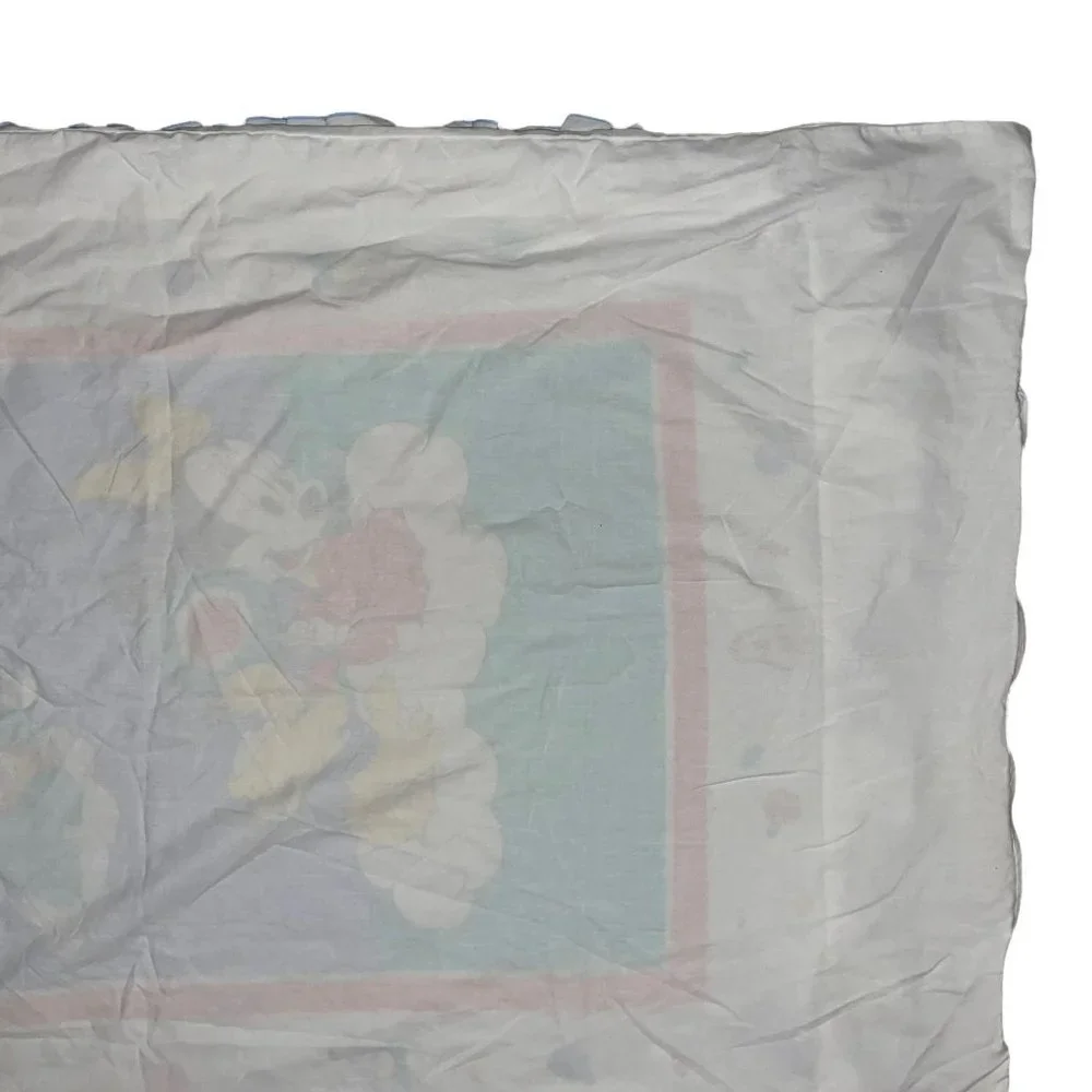 Rare Vintage Disney Babies Mickey Crib Duvet Quilt Cover Minnie Mouse Pluto